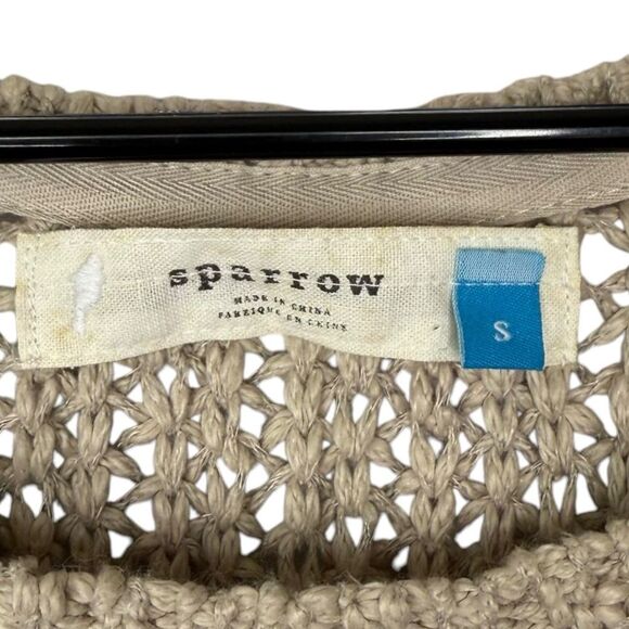 |EUC| SPARROW {Anthropologie} Sleeveless Boho Knit Tunic Belted Sweater Dress - Picture 4 of 6